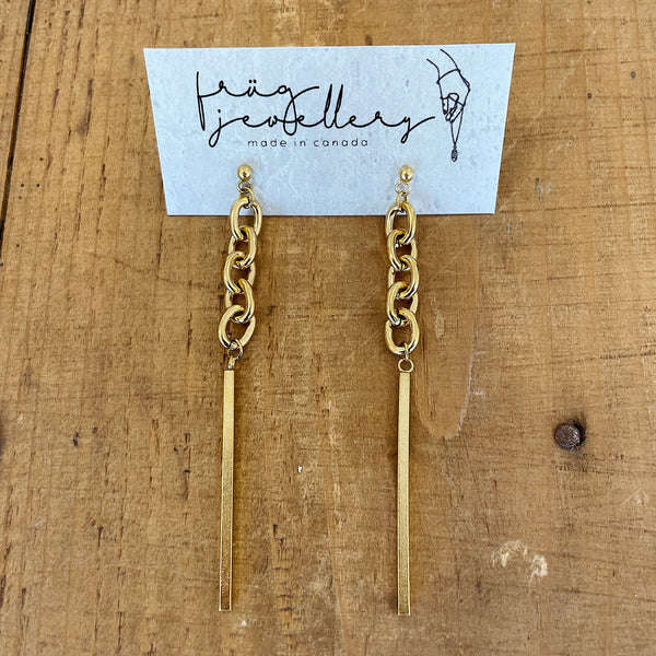 Brass River Earrings