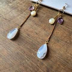 Hailey Gerrits // Brisa Earrings Agate