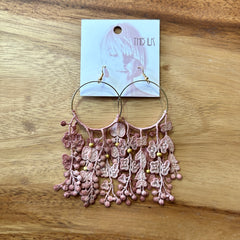 This Ilk // Duo Des Fleurs Earrings Dusty Pink