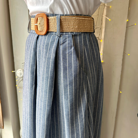 Astrid // Blue Stripe Skirt