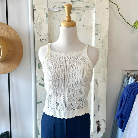 Gentle Fawn // Mae Top White Ditsy