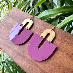 Darlings of Denmark  // Vot Mauve Earrings Acrylic