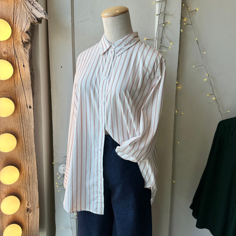 Gentle Fawn // Valencia Button Down White Stripe