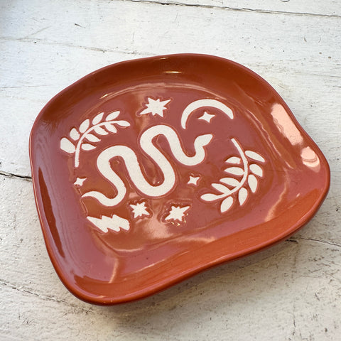 Danica // Snake Trinket Dish Orange