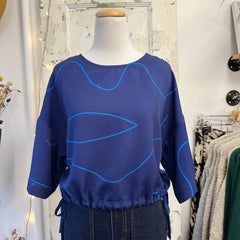 Eve Gravel // Kangry Top Navy/Royal