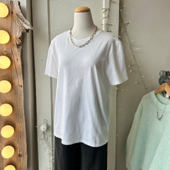 Gentle Fawn // Victoria Cotton Tee White