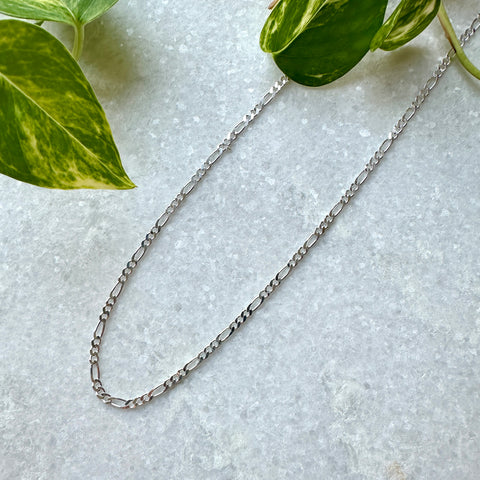 Bamiyan // Sterling Silver Figaro 4.3 mm Chain (Various Lengths)