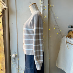 Gentle Fawn // Eden Cardigan Oat Stripe