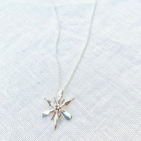 Hawkly // Flora Necklace Sterling Silver