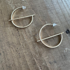 Clover and Coast //  Gold Geometric Hoop