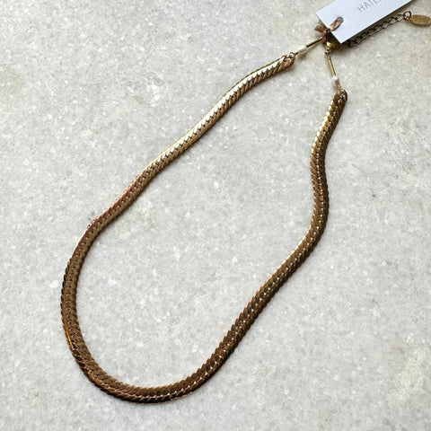 Lissa Bowie // Eddie Chain Necklace Brass