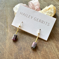 Hailey Gerrits // Enver Earrings Ruby Zoisite