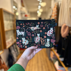 Danica // Cat Bloom Pouch Large