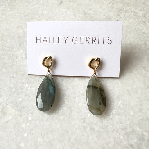 Hailey Gerrits // Jupiter Earrings XL Labradorite