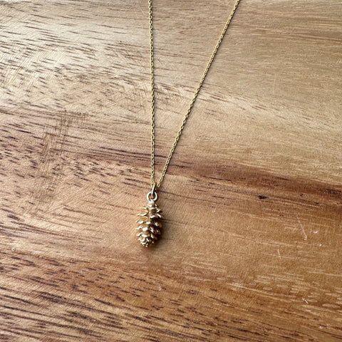 Jen Ellis // Pinecone Necklace GF