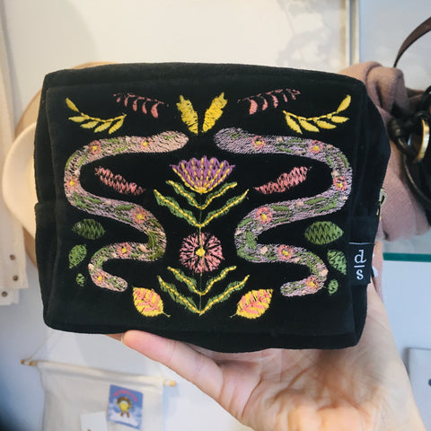 DANICA // EMBROIDERED POUCH AMULET