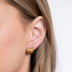 Petite Gold  // Retro Radiance Studs