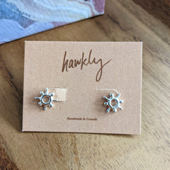 Hawkly // Nomad Studs Silver